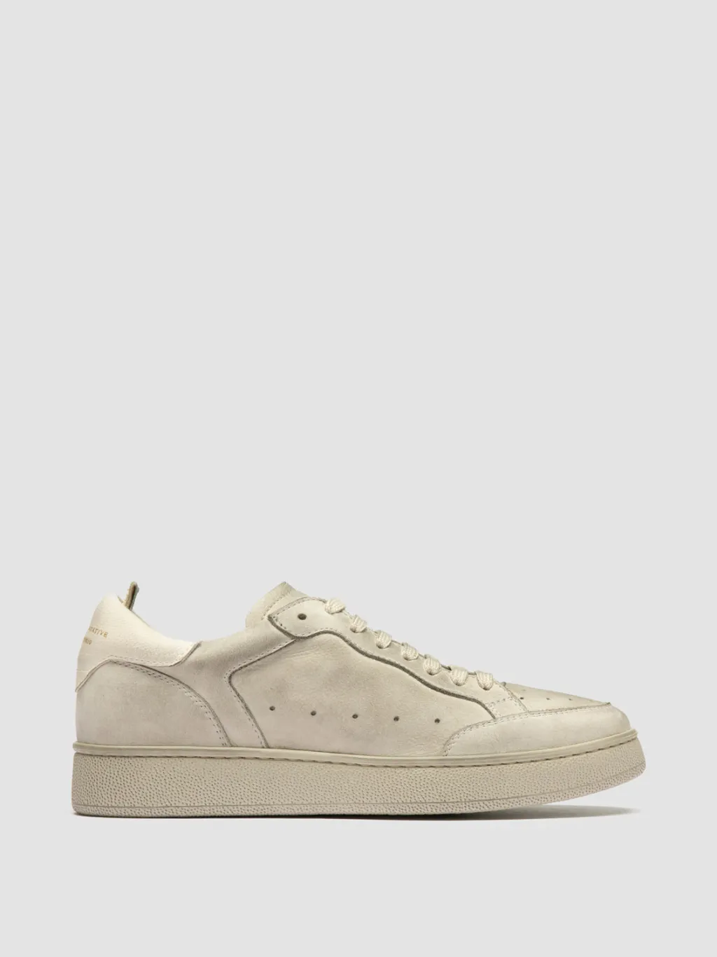 Women Officine Creative THE ANSWER 107 - Off White Nubuck Low Top Sneakers