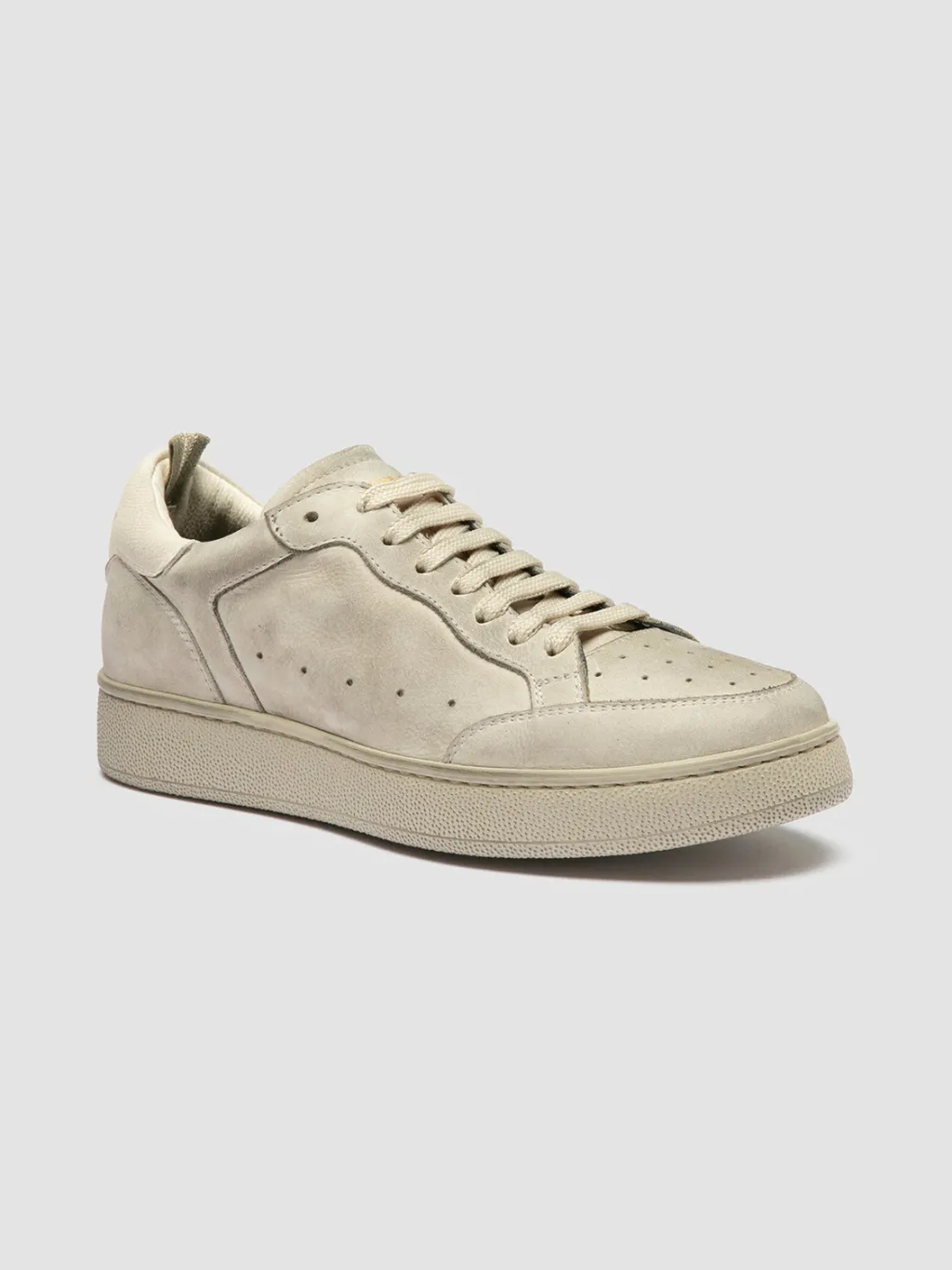 Women Officine Creative THE ANSWER 107 - Off White Nubuck Low Top Sneakers