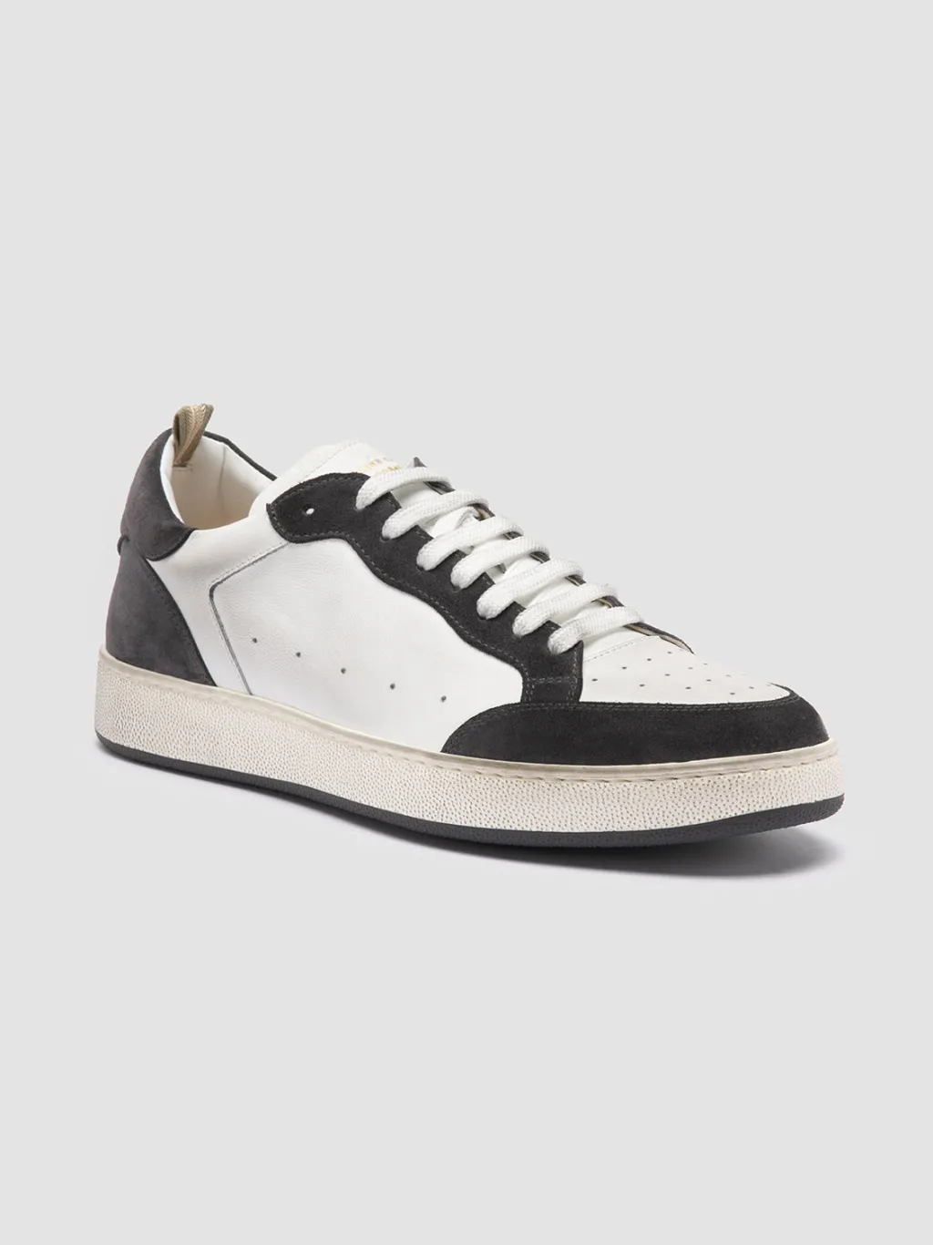 Officine Creative THE ANSWER 001 - Leather And Suede Low Top Sneakers