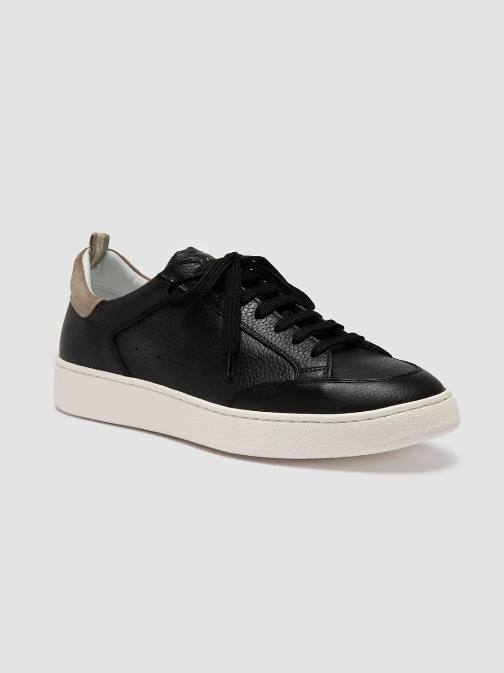 Officine Creative THE DIME 001 - Black Suede Low Top Sneakers