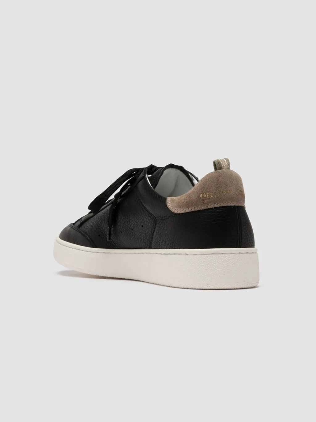 Officine Creative THE DIME 001 - Black Suede Low Top Sneakers