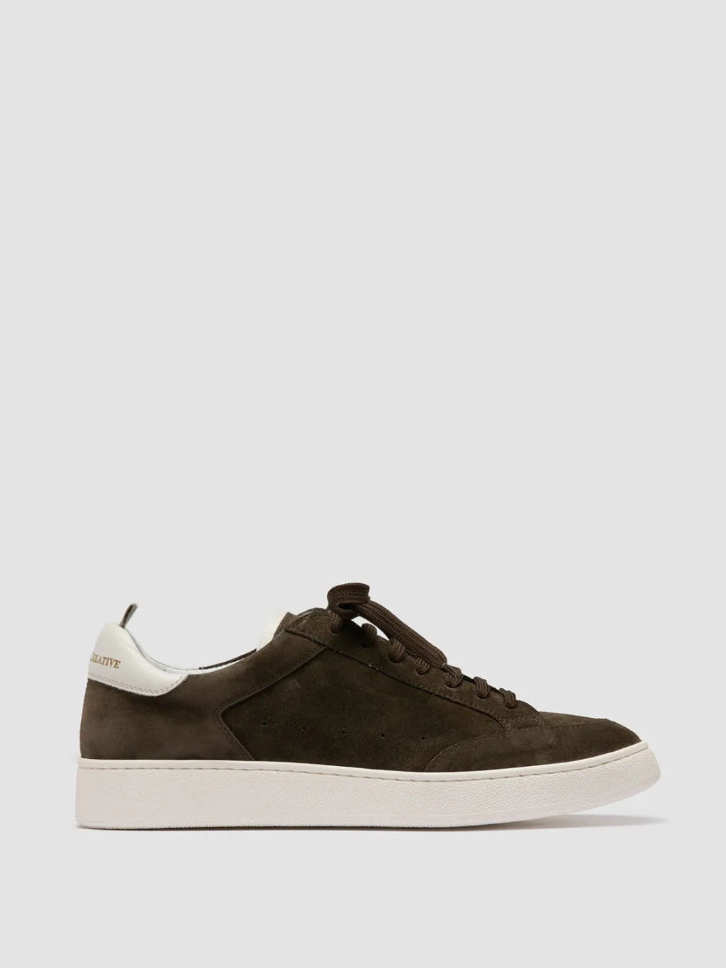 Officine Creative THE DIME 001 - Green Suede Low Top Sneakers