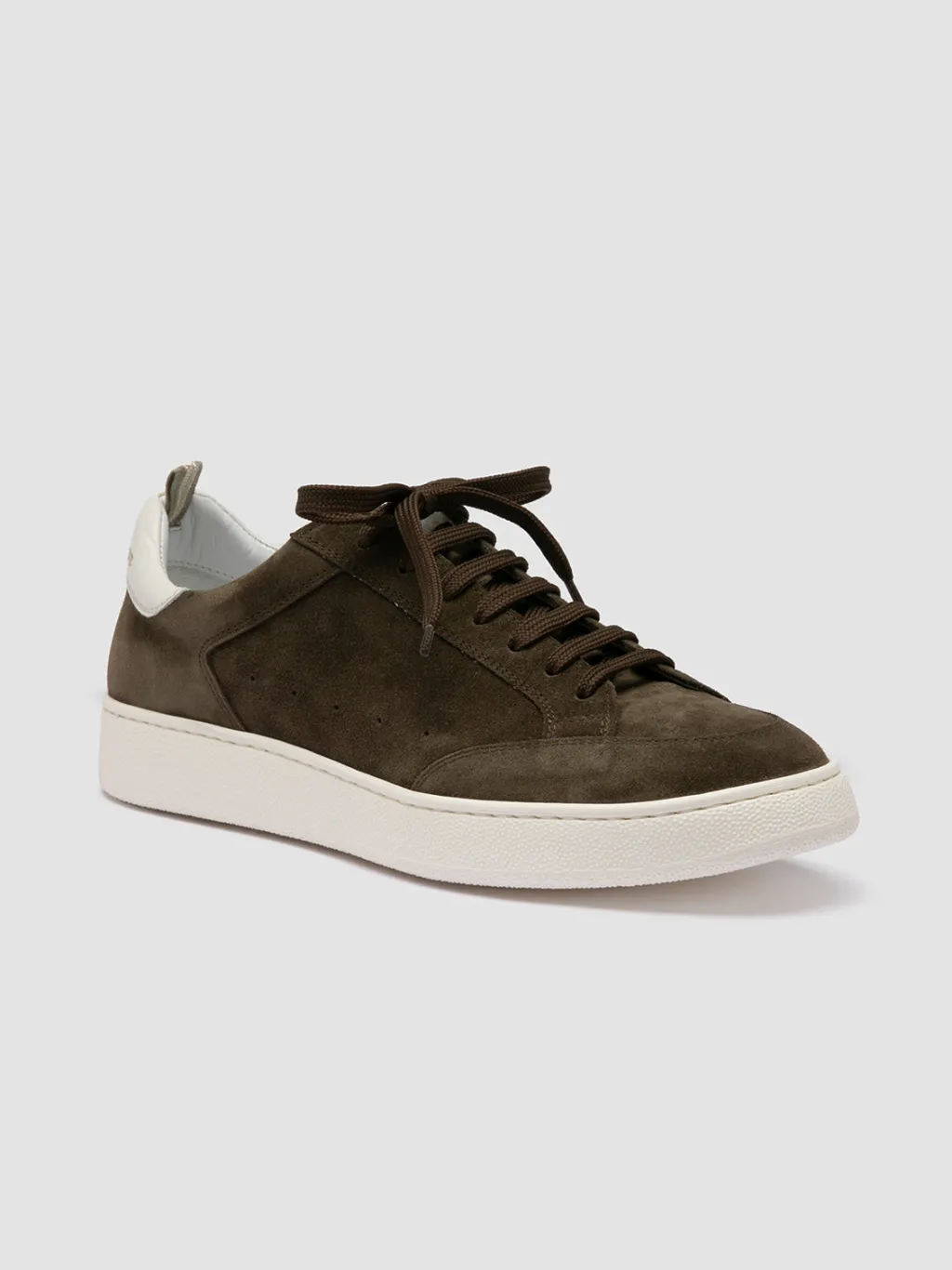 Officine Creative THE DIME 001 - Green Suede Low Top Sneakers