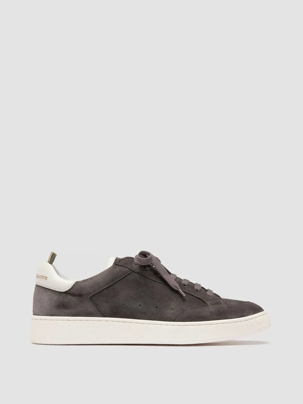 Officine Creative THE DIME 001 - Grey Suede Low Top Sneakers