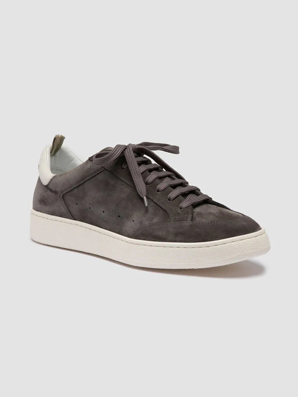 Officine Creative THE DIME 001 - Grey Suede Low Top Sneakers