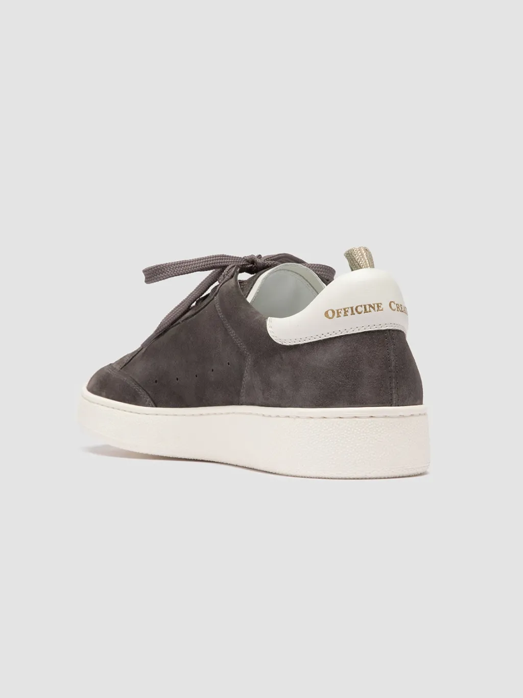 Officine Creative THE DIME 001 - Grey Suede Low Top Sneakers