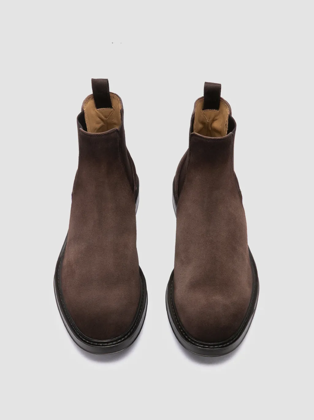 Officine Creative UNIFORM 005 - Brown Suede Chelsea Boots