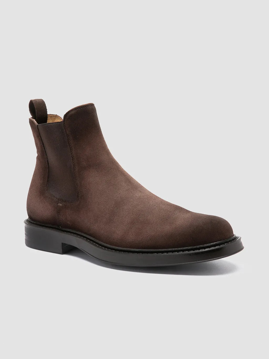 Officine Creative UNIFORM 005 - Brown Suede Chelsea Boots