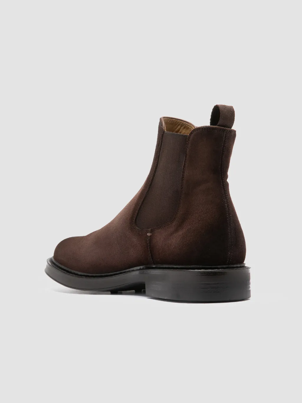 Officine Creative UNIFORM 005 - Brown Suede Chelsea Boots