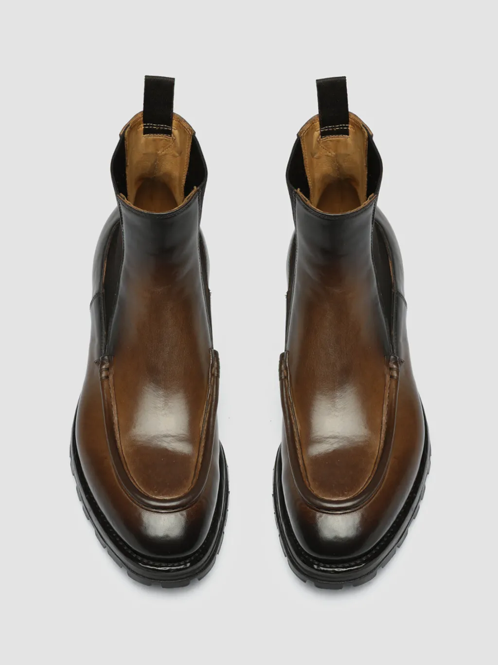 Officine Creative VAIL 017 - Brown Leather Chelsea Boots
