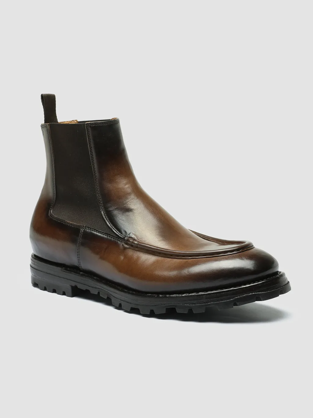 Officine Creative VAIL 017 - Brown Leather Chelsea Boots