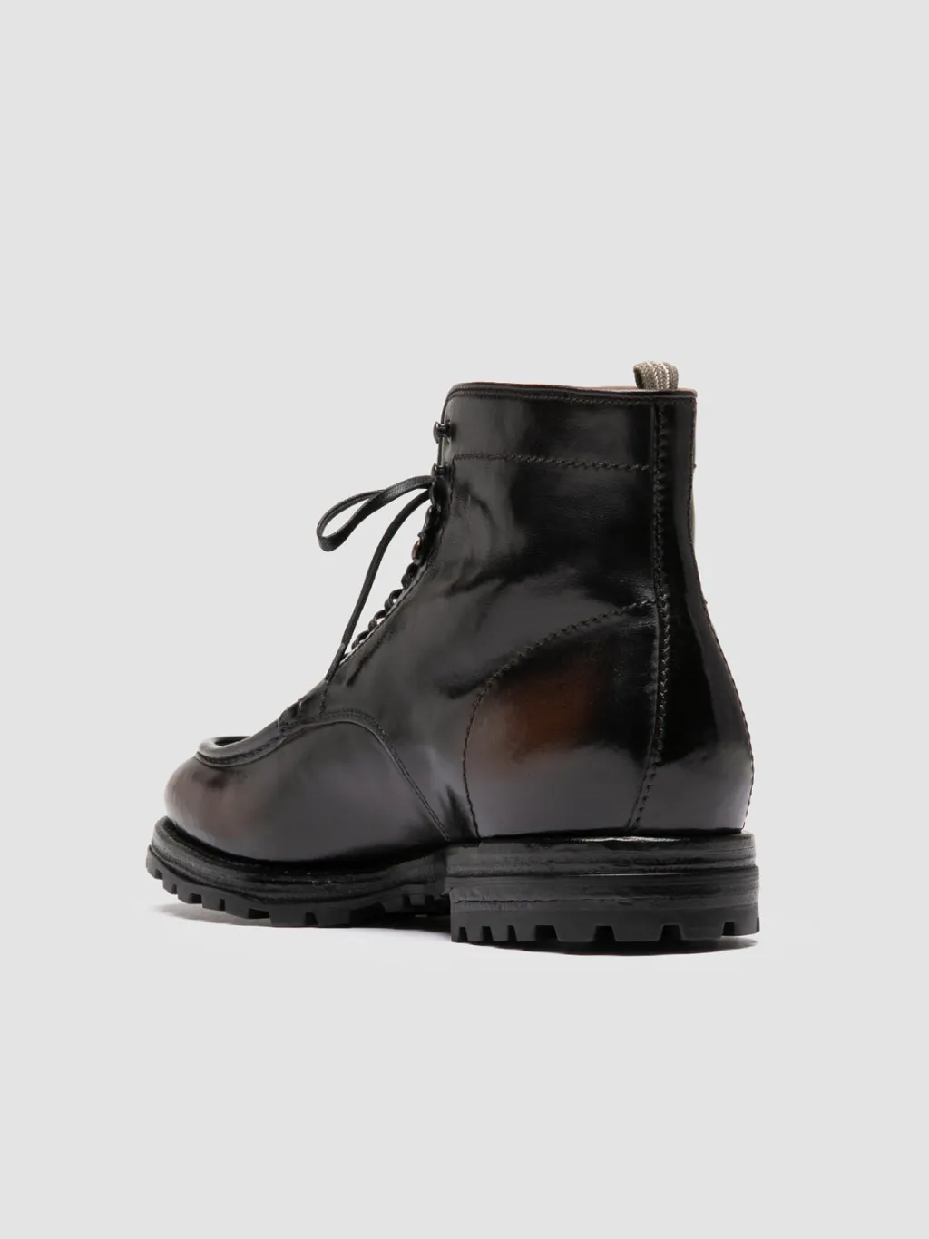 Officine Creative VAIL 010 - Brown Leather Lace Up Boots