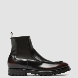 Officine Creative VAIL 017 - Burgundy Leather Chelsea Boots