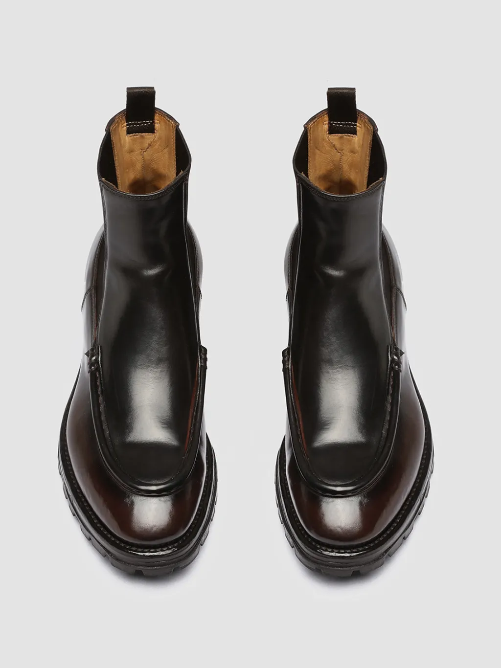 Officine Creative VAIL 017 - Burgundy Leather Chelsea Boots