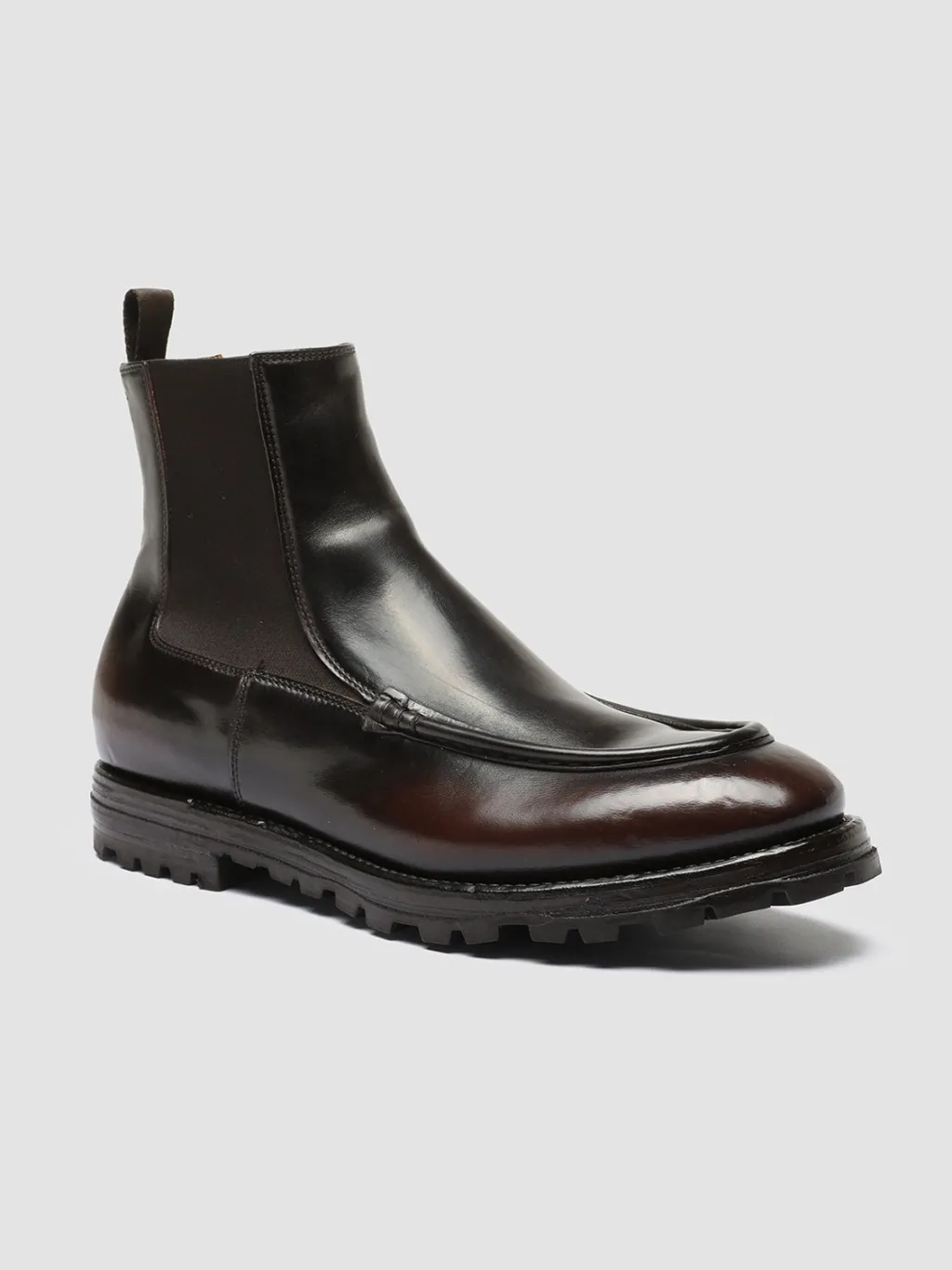 Officine Creative VAIL 017 - Burgundy Leather Chelsea Boots