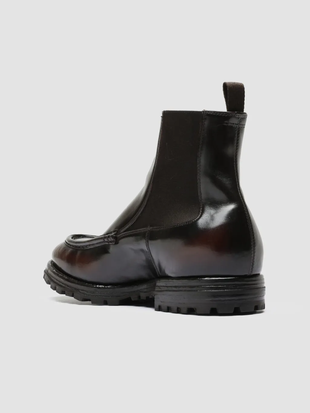 Officine Creative VAIL 017 - Burgundy Leather Chelsea Boots
