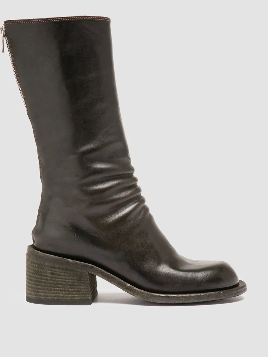 Women Officine Creative WILDS 006 - Brown Leather Zipped Boots