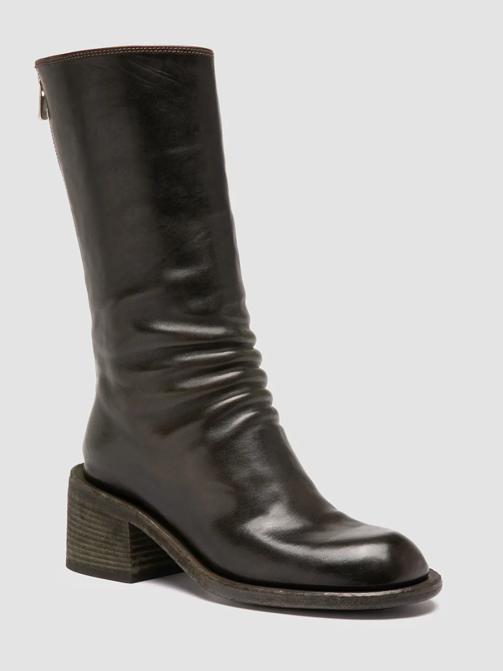 Women Officine Creative WILDS 006 - Brown Leather Zipped Boots